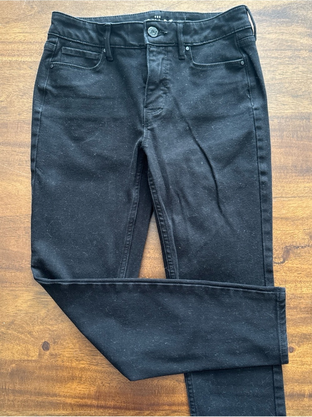 White House Black Market High Rise Skinny Ankle Sculpt Dark Black Jeans 0